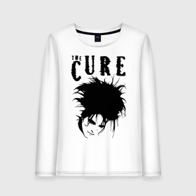 Женский лонгслив хлопок с принтом The Cure в Петрозаводске, 100% хлопок |  | cure | robert james smith | the cure | готик рок | группы | музыка | постпанк | роберт смит | рок