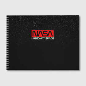 Альбом для рисования с принтом NASA (НА СПИНЕ) в Петрозаводске, 100% бумага
 | матовая бумага, плотность 200 мг. | galaxy | nasa | space | space company | star | астрономия | галактика | звезды | космическая компания | космос | наса