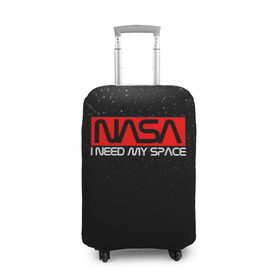 Чехол для чемодана 3D с принтом NASA (НА СПИНЕ) в Петрозаводске, 86% полиэфир, 14% спандекс | двустороннее нанесение принта, прорези для ручек и колес | galaxy | nasa | space | space company | star | астрономия | галактика | звезды | космическая компания | космос | наса