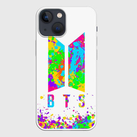 Чехол для iPhone 13 mini с принтом BTS COLORS в Петрозаводске,  |  | bangtan boys | bt21 | bts | bts army | bts stickers | j hope | jimin | jin | jungkook | k pop | rap monster | rapmon | suga | v | бтс | корея | стикеры bts