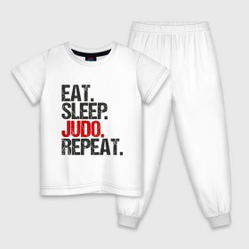 Детская пижама хлопок с принтом Есть, спать, дзюдо в Петрозаводске, 100% хлопок |  брюки и футболка прямого кроя, без карманов, на брюках мягкая резинка на поясе и по низу штанин
 | Тематика изображения на принте: box | boxing | bruce lee | champion | dragon | fight | fighter | judo | muay thai | team | tiger | ufc | али | бое | боевые | бой | бокс | боксер | борьба | брюс ли | воин | дзюдо | дракон | единоборства | искусство | карате | контакт | кулак | лев
