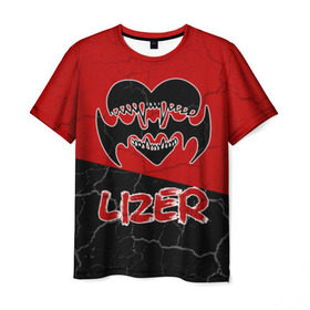 Мужская футболка 3D с принтом Lizer (1) в Петрозаводске, 100% полиэфир | прямой крой, круглый вырез горловины, длина до линии бедер | hate | lizer | rap | лазер | лизер | любовь | реп