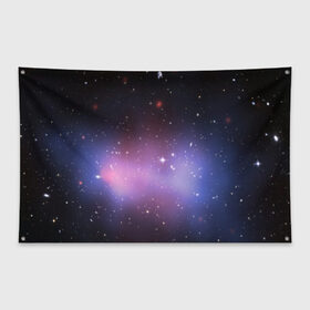 Флаг-баннер с принтом Звезды в Петрозаводске, 100% полиэстер | размер 67 х 109 см, плотность ткани — 95 г/м2; по краям флага есть четыре люверса для крепления | galaxy | nebula | space | star | абстракция | вселенная | галактика | звезда | звезды | космический | планеты