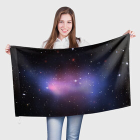Флаг 3D с принтом Звезды в Петрозаводске, 100% полиэстер | плотность ткани — 95 г/м2, размер — 67 х 109 см. Принт наносится с одной стороны | galaxy | nebula | space | star | абстракция | вселенная | галактика | звезда | звезды | космический | планеты