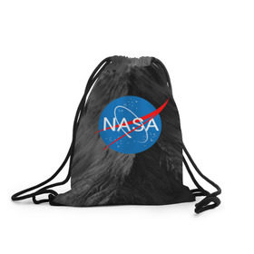 Рюкзак-мешок 3D с принтом NASA в Петрозаводске, 100% полиэстер | плотность ткани — 200 г/м2, размер — 35 х 45 см; лямки — толстые шнурки, застежка на шнуровке, без карманов и подкладки | galaxy | nasa | space | space company | star | астрономия | галактика | звезды | космическая компания | космос | наса