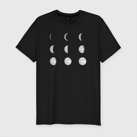 Мужская футболка премиум с принтом Луна в Петрозаводске, 92% хлопок, 8% лайкра | приталенный силуэт, круглый вырез ворота, длина до линии бедра, короткий рукав | moon | астрономия | в космосе | космос | луна | луны | планета | планеты | спутник земли