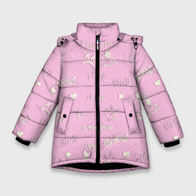 Зимняя куртка для девочек 3D с принтом LiL PEEP в Петрозаводске, ткань верха — 100% полиэстер; подклад — 100% полиэстер, утеплитель — 100% полиэстер. | длина ниже бедра, удлиненная спинка, воротник стойка и отстегивающийся капюшон. Есть боковые карманы с листочкой на кнопках, утяжки по низу изделия и внутренний карман на молнии. 

Предусмотрены светоотражающий принт на спинке, радужный светоотражающий элемент на пуллере молнии и на резинке для утяжки. | ahr | cloud | crybaby | elijah | gustav | hellboy | lil | peep | rap | usa | ар | густав | клауд | лил | пип | рэп | сша | элайджа
