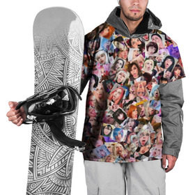 Накидка на куртку 3D с принтом Real 3D Ahegao cosplay в Петрозаводске, 100% полиэстер |  | Тематика изображения на принте: ahegao | anime | cosplay | ахегао | коллаж | косплей | паттрен | фото