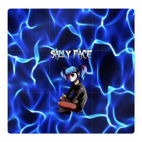 Магнитный плакат 3Х3 с принтом SALLY FACE в Петрозаводске, Полимерный материал с магнитным слоем | 9 деталей размером 9*9 см | blue | diane | face | fisher | gizmo | henry | johnson | killer | larry | sally | генри | гизмо | джонсон | диана | ларри | лицо | парень в маске | салли | фейс | фишер