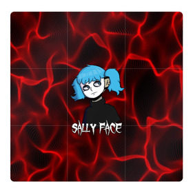 Магнитный плакат 3Х3 с принтом SALLY FACE в Петрозаводске, Полимерный материал с магнитным слоем | 9 деталей размером 9*9 см | 