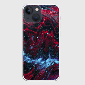 Чехол для iPhone 13 mini с принтом Всплеск Красного в Петрозаводске,  |  | abstraction | neon | red devil | storm | trend | water | абстракция | буря | весна | вода | всплеск | зима | краска | краски | красный | лето | мода | неон | неоновые цвета | осень | природа | сила | стиль | тренды | шторм | яркие