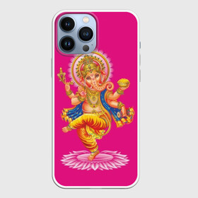 Чехол для iPhone 13 Pro Max с принтом Ганеша в Петрозаводске,  |  | character | deity | elephant | four | ganesh | god | gold | hands | head | hinduism | jewel | jewels | lord | ornament | pattern | well being | wisdom | благополучие | бог | божество | владыка | ганеша | голова | драгоценности | золото | индуизм | мудрост