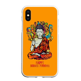 Чехол для iPhone XS Max матовый с принтом Happy Buddha Purnima в Петрозаводске, Силикон | Область печати: задняя сторона чехла, без боковых панелей | buddha | golden | happy | indian | kesa | lotus | monk | orange | ornament | pattern | pose | religion | shakyamuni | spiritual | te | будда | буддизм | духовный | золотой | индийский | кашая | кэса | лотос | оранжевый | орнамент | основатель | по