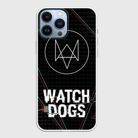 Чехол для iPhone 13 Pro Max с принтом WATCH DOGS в Петрозаводске,  |  | Тематика изображения на принте: action | ct os | ded sec | fox | gamer | glitch | hacker | player | watch dogs | watch dogs 2 | глитч | знак лиса | игра | компьютерная игра | хакер