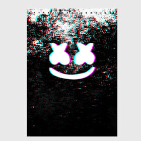 Скетчбук с принтом MARSHMELLO GLITCH МАРШМЕЛЛО НЕОН в Петрозаводске, 100% бумага
 | 48 листов, плотность листов — 100 г/м2, плотность картонной обложки — 250 г/м2. Листы скреплены сверху удобной пружинной спиралью | Тематика изображения на принте: dj | glitch | marshmello | usa | америка | глитч | клубная музыка | маршмелло | музыка | музыкант