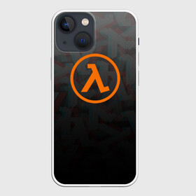 Чехол для iPhone 13 mini с принтом HALF LIFE в Петрозаводске,  |  | aperture laboratorie | black mesa | gordon freeman | half life | half life 3 | logo | valve | блэк меса | вэлв | гордон фриман | игра | лого | монтировка | фантастика | халф лайф