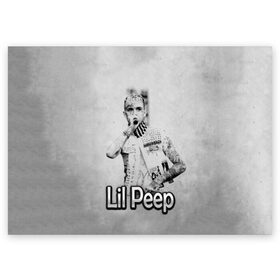 Поздравительная открытка с принтом Lil Peep в Петрозаводске, 100% бумага | плотность бумаги 280 г/м2, матовая, на обратной стороне линовка и место для марки
 | Тематика изображения на принте: awful things | gustav | lil peep | густав ор | клауд | клауд рэп | лил | лили | певец | пееп | пеп | пип | пост эмо | реп | репер | рэп | рэпер | трэп | хип | хип хоп | хоп | эмо трэп