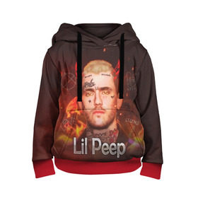 Детская толстовка 3D с принтом Lil Peep в Петрозаводске, 100% полиэстер | двухслойный капюшон со шнурком для регулировки, мягкие манжеты на рукавах и по низу толстовки, спереди карман-кенгуру с мягким внутренним слоем | awful things | gustav | lil peep | густав ор | клауд | клауд рэп | лил | лили | певец | пееп | пеп | пип | пост эмо | реп | репер | рэп | рэпер | трэп | хип | хип хоп | хоп | эмо трэп