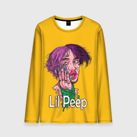 Мужской лонгслив 3D с принтом Lil Peep в Петрозаводске, 100% полиэстер | длинные рукава, круглый вырез горловины, полуприлегающий силуэт | awful things | gustav | lil peep | густав ор | клауд | клауд рэп | лил | лили | певец | пееп | пеп | пип | пост эмо | реп | репер | рэп | рэпер | трэп | хип | хип хоп | хоп | эмо трэп