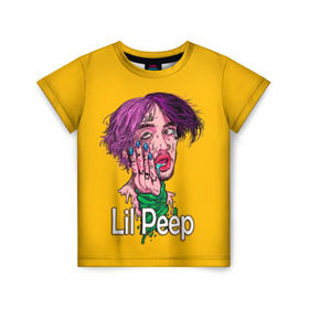 Детская футболка 3D с принтом Lil Peep в Петрозаводске, 100% гипоаллергенный полиэфир | прямой крой, круглый вырез горловины, длина до линии бедер, чуть спущенное плечо, ткань немного тянется | Тематика изображения на принте: awful things | gustav | lil peep | густав ор | клауд | клауд рэп | лил | лили | певец | пееп | пеп | пип | пост эмо | реп | репер | рэп | рэпер | трэп | хип | хип хоп | хоп | эмо трэп