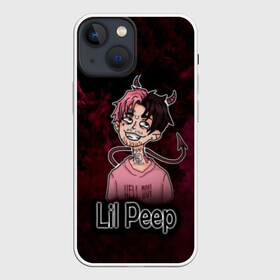 Чехол для iPhone 13 mini с принтом Lil Peep в Петрозаводске,  |  | awful things | gustav | lil peep | густав ор | клауд | клауд рэп | лил | лили | певец | пееп | пеп | пип | пост эмо | реп | репер | рэп | рэпер | трэп | хип | хип хоп | хоп | эмо трэп