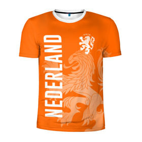 Мужская футболка 3D спортивная с принтом Сборная Голландии в Петрозаводске, 100% полиэстер с улучшенными характеристиками | приталенный силуэт, круглая горловина, широкие плечи, сужается к линии бедра | Тематика изображения на принте: holland | nederland | netherlands | голландия | нидерланды | сборная голландии | сборная голландии по футболу | сборная нидерландов | форма | футбольные сборные | чемпионат