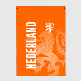 Постер с принтом Сборная Голландии в Петрозаводске, 100% бумага
 | бумага, плотность 150 мг. Матовая, но за счет высокого коэффициента гладкости имеет небольшой блеск и дает на свету блики, но в отличии от глянцевой бумаги не покрыта лаком | holland | nederland | netherlands | голландия | нидерланды | сборная голландии | сборная голландии по футболу | сборная нидерландов | форма | футбольные сборные | чемпионат