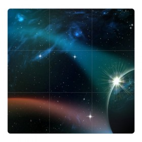 Магнитный плакат 3Х3 с принтом ЗВЕЗДНАЯ ГАЛАКТИКА в Петрозаводске, Полимерный материал с магнитным слоем | 9 деталей размером 9*9 см | galaxy | nebula | space | star | абстракция | вселенная | галактика | звезда | звезды | космический | планеты
