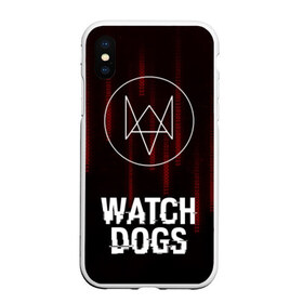 Чехол для iPhone XS Max матовый с принтом WATCH DOGS в Петрозаводске, Силикон | Область печати: задняя сторона чехла, без боковых панелей | action | ct os | ded sec | fox | gamer | glitch | hacker | player | watch dogs | watch dogs 2 | глитч | знак лиса | игра | компьютерная игра | хакер