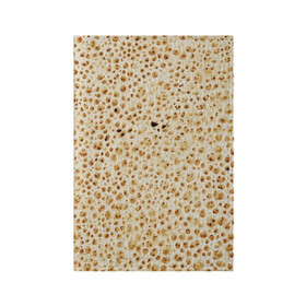 Обложка для паспорта матовая кожа с принтом Блин в Петрозаводске, натуральная матовая кожа | размер 19,3 х 13,7 см; прозрачные пластиковые крепления | Тематика изображения на принте: блин | блины | жареный | лаваш | текстура | фон | хлеб