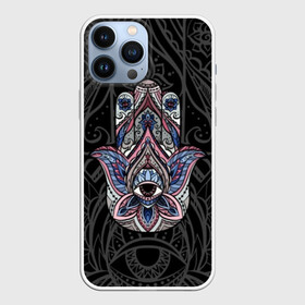 Чехол для iPhone 13 Pro Max с принтом Рука Будды в Петрозаводске,  |  | boho | buddha | buddhism | founder | hamsa | hand | indian | monk | ornament | pattern | religion | shakyamuni | spiritual | teacher | бохо | будда | буддизм | духовный | индийский | орнамент | основатель | религии | рука | узор | учитель | хамса 