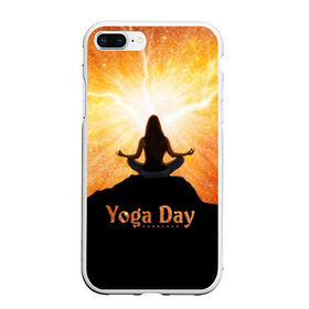Чехол для iPhone 7Plus/8 Plus матовый с принтом International Yoga Day в Петрозаводске, Силикон | Область печати: задняя сторона чехла, без боковых панелей | Тематика изображения на принте: 21 июня | day | energy | girl | international | ju | lightning | lotus | meditation | mountain | pose | silhouette | sky | space | stars | universe | woman | yoga | yogi | вселенная | гора | девушка | день | женщина | звёзды | йог | йоги | космос | лотос 