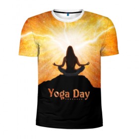 Мужская футболка 3D спортивная с принтом International Yoga Day в Петрозаводске, 100% полиэстер с улучшенными характеристиками | приталенный силуэт, круглая горловина, широкие плечи, сужается к линии бедра | 21 июня | day | energy | girl | international | ju | lightning | lotus | meditation | mountain | pose | silhouette | sky | space | stars | universe | woman | yoga | yogi | вселенная | гора | девушка | день | женщина | звёзды | йог | йоги | космос | лотос 