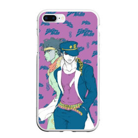 Чехол для iPhone 7Plus/8 Plus матовый с принтом JoJo Bizarre Adventure в Петрозаводске, Силикон | Область печати: задняя сторона чехла, без боковых панелей | anime | aureo | jojo | jojos | jojos bizarre adventure | vento | боевик | джоджо | иероглиф | манга | приключения | стиль | ужасы | фэнтези | япония