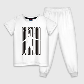 Детская пижама хлопок с принтом Ronaldo в Петрозаводске, 100% хлопок |  брюки и футболка прямого кроя, без карманов, на брюках мягкая резинка на поясе и по низу штанин
 | champion | cr7 | cristiano | game | goal | italy | juve | juventus | madrid | real | ronaldo | spain | team | буффон | гол | дибал | золотой мяч | игрок | игуаин | испания | италия | криштиану | куадрадо | мадрид | португалия | реал | роналду | 