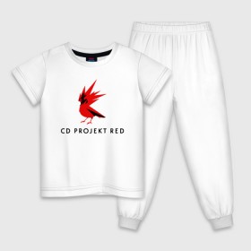 Детская пижама хлопок с принтом CD RPOJECT RED в Петрозаводске, 100% хлопок |  брюки и футболка прямого кроя, без карманов, на брюках мягкая резинка на поясе и по низу штанин
 | 2019 | cd project red | cyberpunk 2077 | future | hack | night city | samurai | sci fi | андроиды | безумие | будущее | киберпанк 2077 | логотип | роботы | самураи | фантастика | цифры