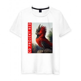 Мужская футболка хлопок с принтом CD RPOJECT RED в Петрозаводске, 100% хлопок | прямой крой, круглый вырез горловины, длина до линии бедер, слегка спущенное плечо. | 