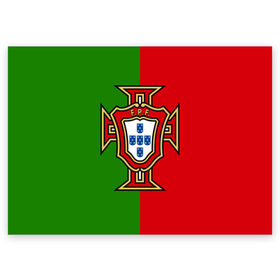 Поздравительная открытка с принтом Сборная Португалии в Петрозаводске, 100% бумага | плотность бумаги 280 г/м2, матовая, на обратной стороне линовка и место для марки
 | Тематика изображения на принте: portugal | криштиану роналду | португалия | португальская сборная | сборная португалии | сборная португалии по футболу | форма | футбол | чемпионат