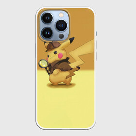 Чехол для iPhone 13 Pro с принтом Пикачу Детектив в Петрозаводске,  |  | detective pikachu | pikachu | pokemon | детектив пикачу | пика | покемон