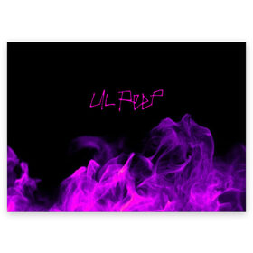 Поздравительная открытка с принтом LIL PEEP в Петрозаводске, 100% бумага | плотность бумаги 280 г/м2, матовая, на обратной стороне линовка и место для марки
 | Тематика изображения на принте: lil peep | lil prince | logo | music | pink | rap | зарубежная музыка | зарубежные | лил пип | лого | маленький принц | музыка | реп | розовый