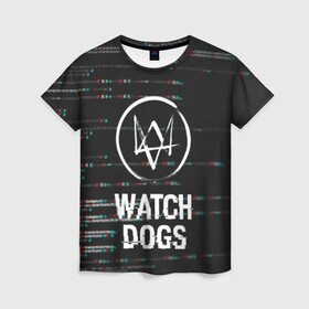 Женская футболка 3D с принтом WATCH DOGS в Петрозаводске, 100% полиэфир ( синтетическое хлопкоподобное полотно) | прямой крой, круглый вырез горловины, длина до линии бедер | action | ct os | ded sec | fox | game | gamer | glitch | hacker | player | watch dogs | watch dogs 2 | глитч | знак лиса | игра | компьютерная игра | маркус | хакер