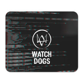 Коврик для мышки прямоугольный с принтом WATCH DOGS в Петрозаводске, натуральный каучук | размер 230 х 185 мм; запечатка лицевой стороны | Тематика изображения на принте: action | ct os | ded sec | fox | game | gamer | glitch | hacker | player | watch dogs | watch dogs 2 | глитч | знак лиса | игра | компьютерная игра | маркус | хакер