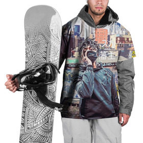 Накидка на куртку 3D с принтом SCARLXRD (RAP) в Петрозаводске, 100% полиэстер |  | музыка | реп | скарлорд