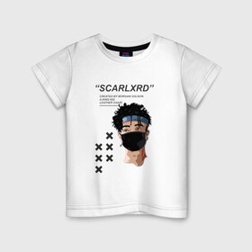 Детская футболка хлопок с принтом Scarlxrd в Петрозаводске, 100% хлопок | круглый вырез горловины, полуприлегающий силуэт, длина до линии бедер | Тематика изображения на принте: 