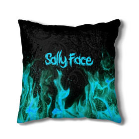 Подушка 3D с принтом SALLY FACE FIRE в Петрозаводске, наволочка – 100% полиэстер, наполнитель – холлофайбер (легкий наполнитель, не вызывает аллергию). | состоит из подушки и наволочки. Наволочка на молнии, легко снимается для стирки | face | fire | game | horror | larry | sally | sally face | sanity s fall | игра | ларри | мальчик с протезом | огонь | салли | салли фейс | ужасы