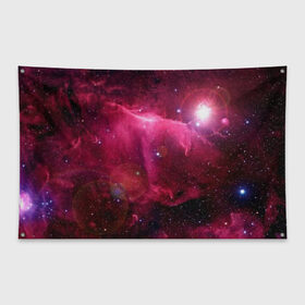 Флаг-баннер с принтом Cosmos в Петрозаводске, 100% полиэстер | размер 67 х 109 см, плотность ткани — 95 г/м2; по краям флага есть четыре люверса для крепления | cosmos | galaxy | nebula | space | star | абстракция | вселенная | галактика | звезда | звезды | космический | планеты
