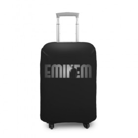 Чехол для чемодана 3D с принтом EMINEM в Петрозаводске, 86% полиэфир, 14% спандекс | двустороннее нанесение принта, прорези для ручек и колес | eminem | rap | актёр | американский рэпер | композитор | маршалл | продюсер | рэп | рэпер | эминем