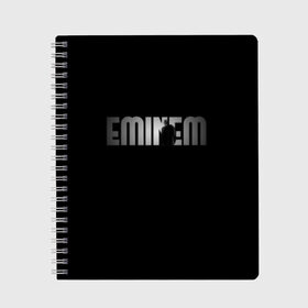 Тетрадь с принтом EMINEM в Петрозаводске, 100% бумага | 48 листов, плотность листов — 60 г/м2, плотность картонной обложки — 250 г/м2. Листы скреплены сбоку удобной пружинной спиралью. Уголки страниц и обложки скругленные. Цвет линий — светло-серый
 | eminem | rap | актёр | американский рэпер | композитор | маршалл | продюсер | рэп | рэпер | эминем