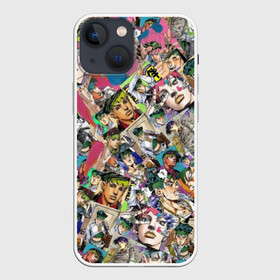 Чехол для iPhone 13 mini с принтом JoJo Bizarre Adventure в Петрозаводске,  |  | anime | aureo | jojo | jojos | jojos bizarre adventure | vento | боевик | джоджо | иероглиф | манга | приключения | стиль | ужасы | фэнтези | япония