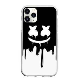 Чехол для iPhone 11 Pro Max матовый с принтом MARSHMELLO в Петрозаводске, Силикон |  | black  white | colors | dj | marshmello | paints | usa | америка | клубная музыка | краски | маршмелло | музыка | музыкант